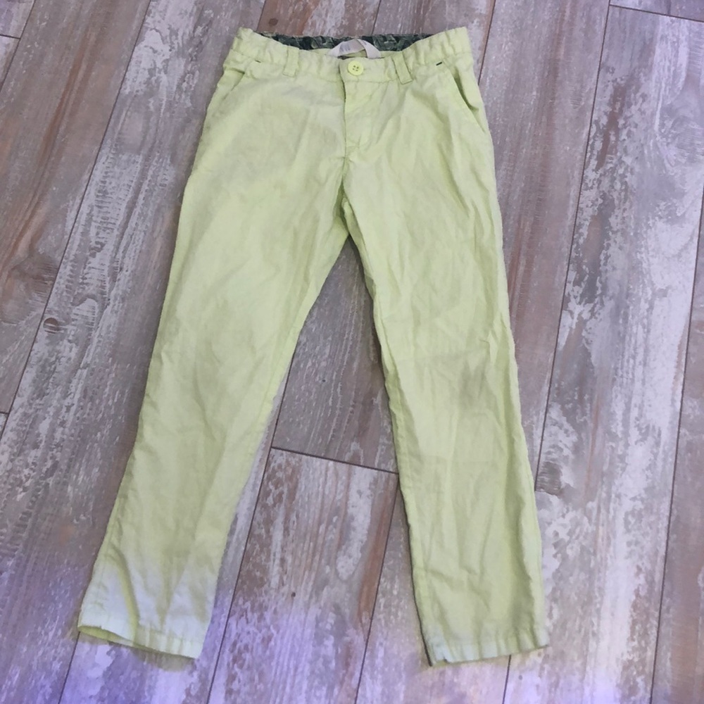 H&M light green /yellow chino pants size 4/5